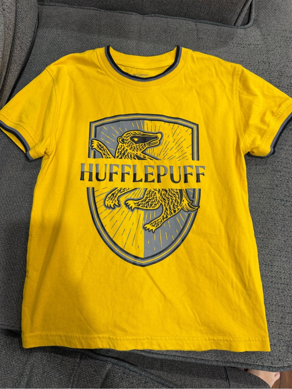 Hufflepuff Kids Short-Sleeve Yellow Graphic Tee